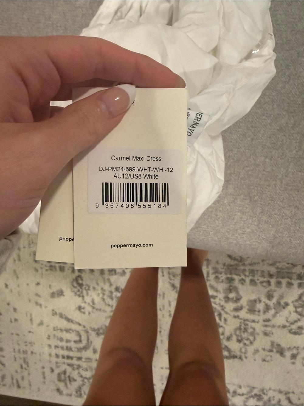 Peppermayo White Strapless Maxi Dress - Picture 2 of 2